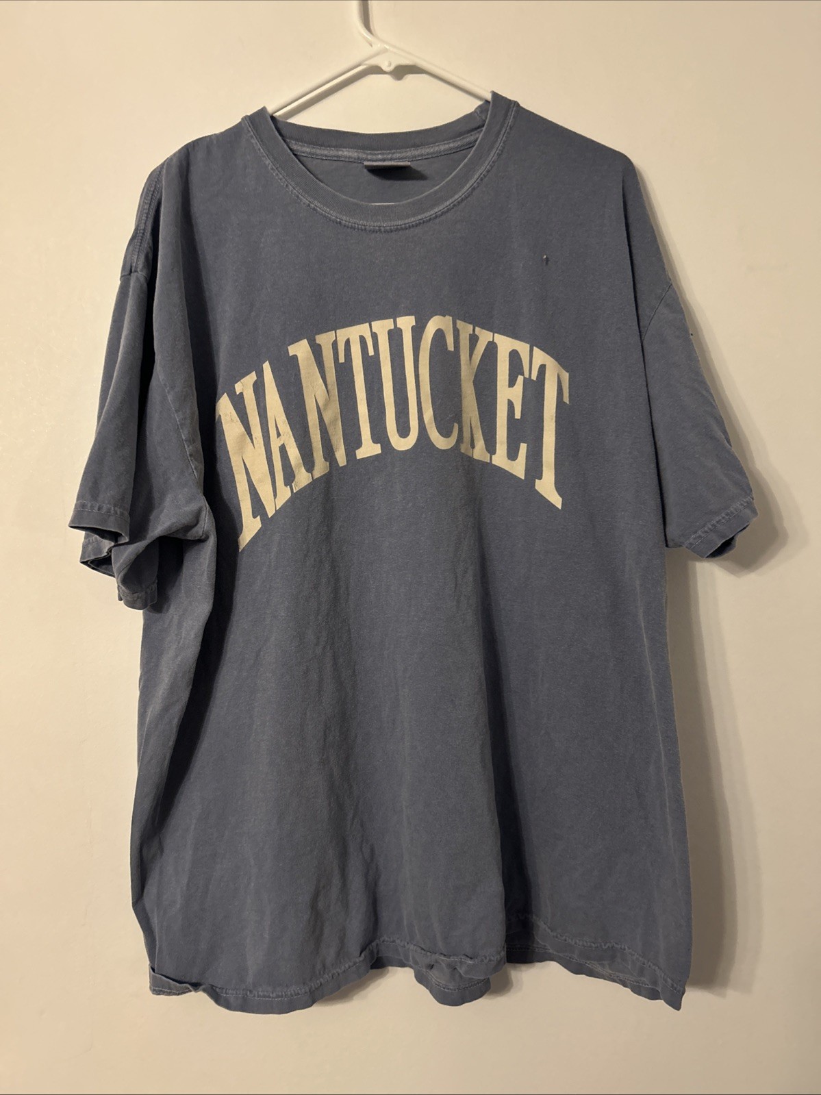 VTG NANTUCKET ISLAND MENS 2XL CAPE COD BLUE T-SHIRT COMFORT COLORS GUC