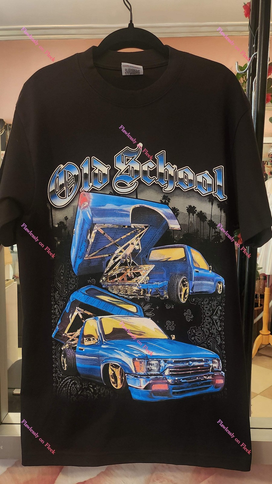 Old School Lowrider Truck T-Shirt gallery