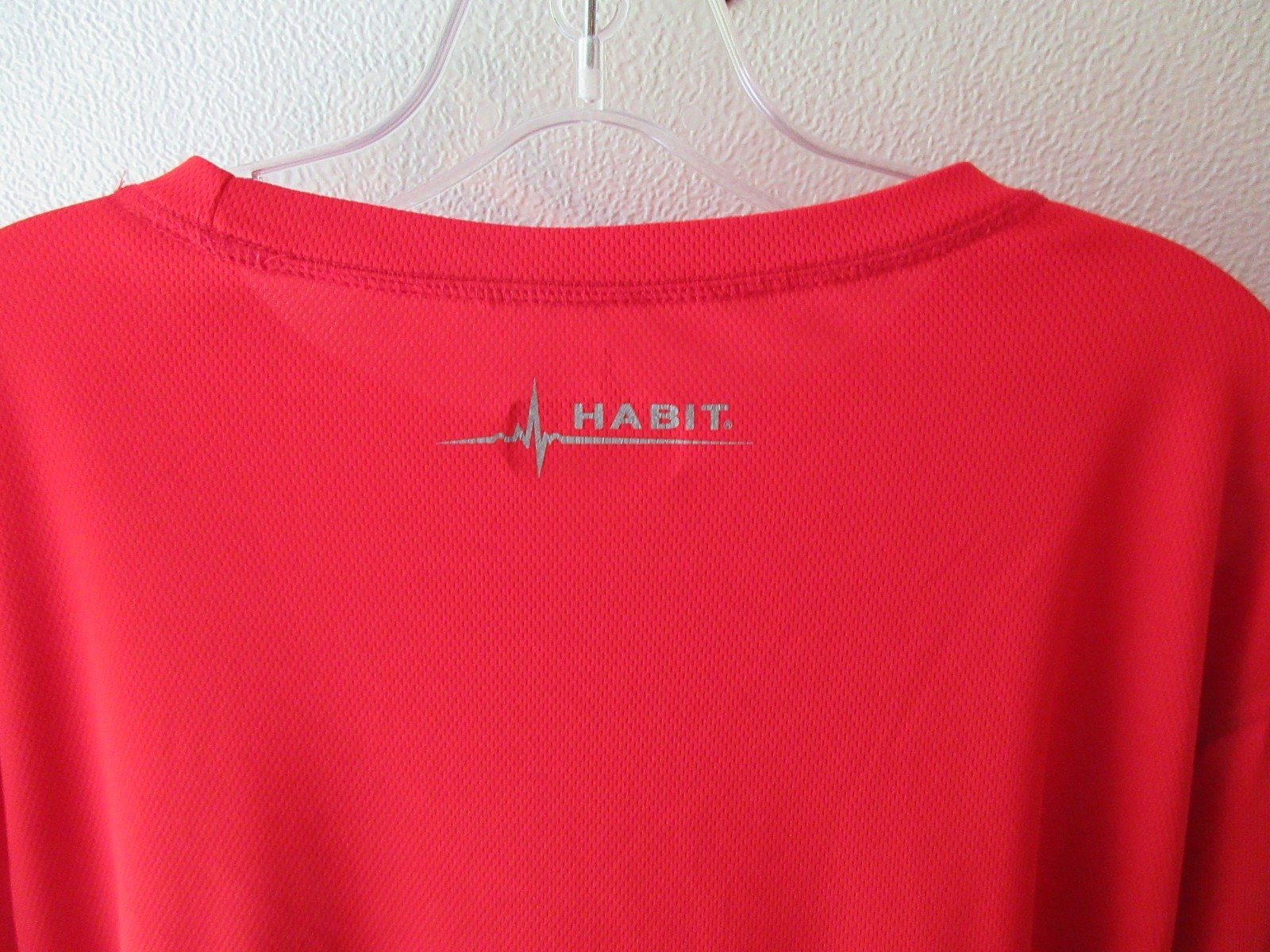 Mens HABIT Red Goji Berry 2XL Crew Neck Long Sleeve T Shirt Pullover Activewear gallery