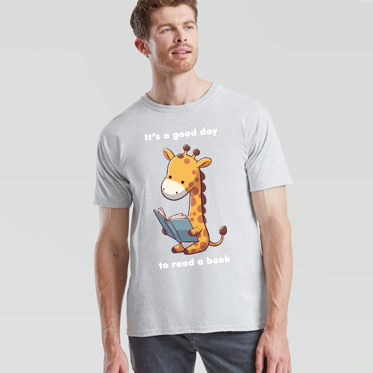 World Book Day Giraffe Reading Mens Womens T Shirt It Is a Good to Read a Book gallery