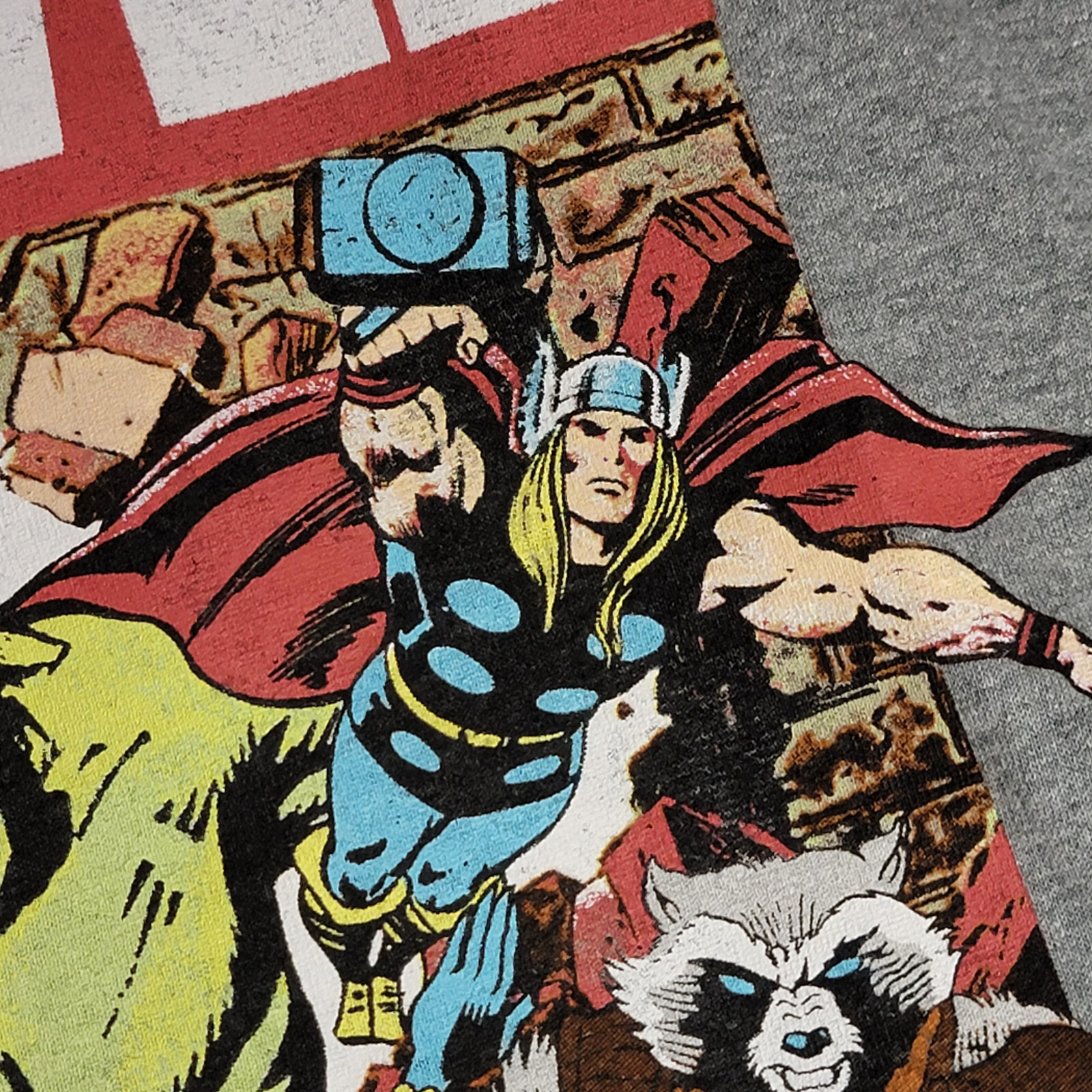 MARVEL COMICS Shirt Mens Large Gray Golden Age Avengers HULK CPT AMERICA NWT gallery