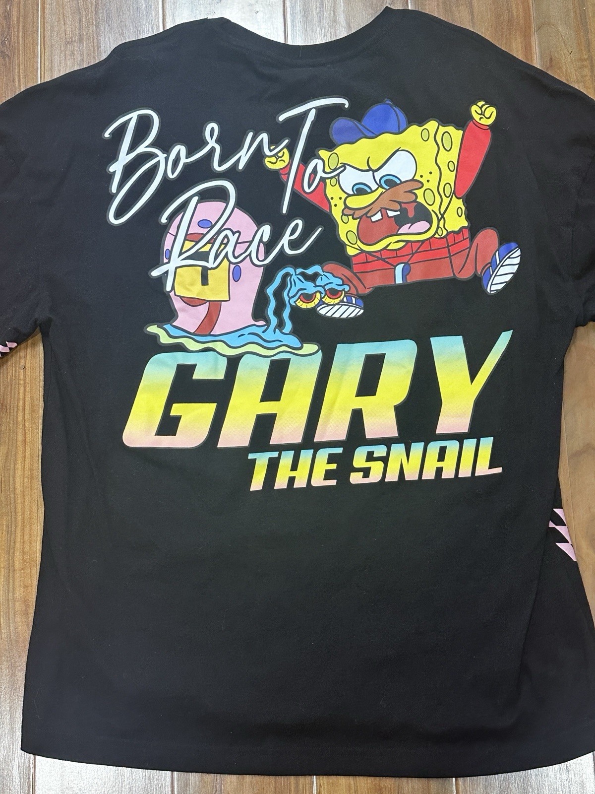 Sponge Bob Square Pants Gary the Snail Shirt Championship Racing 2-sided XLARGE gallery