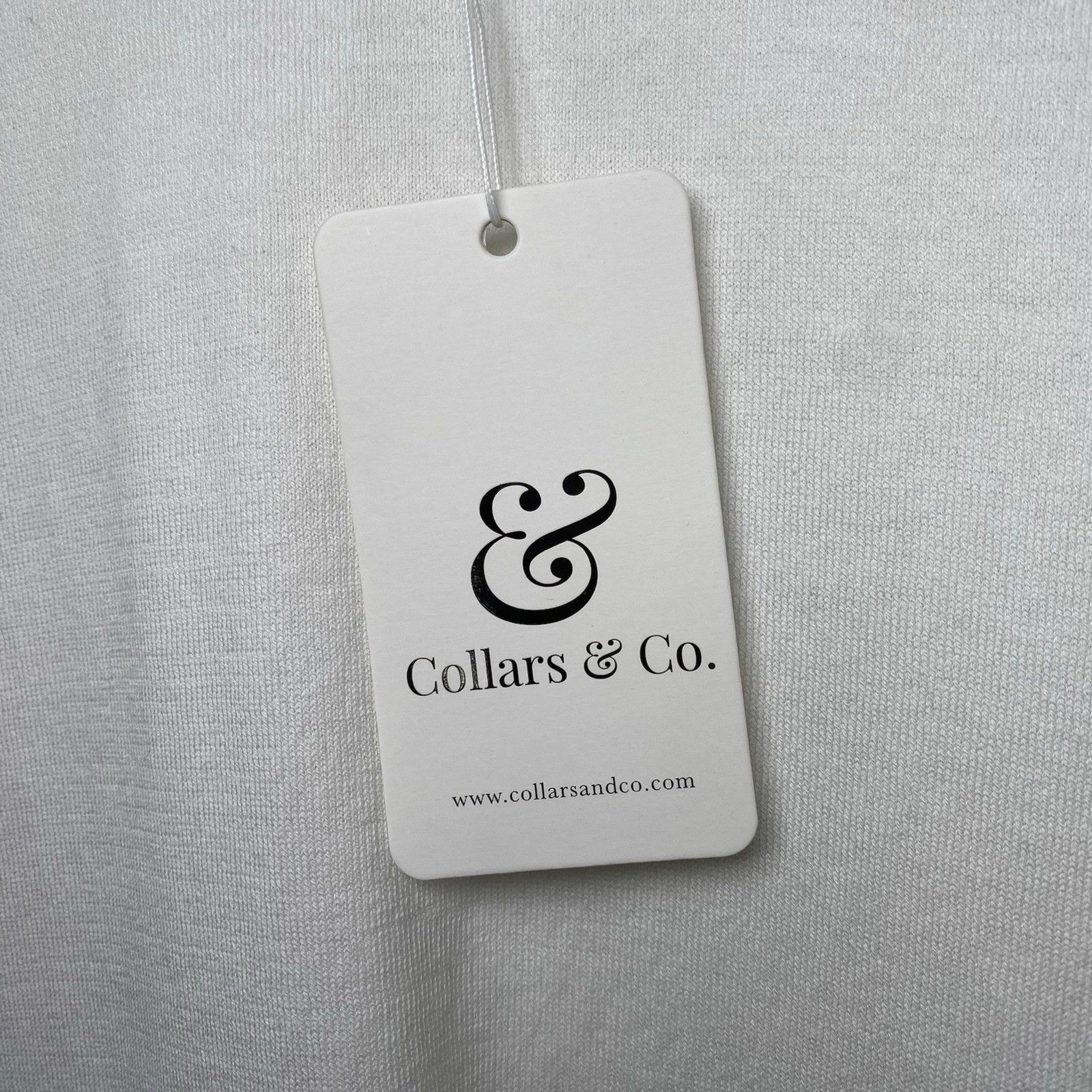 Collars & Co T-Shirt Men 2XL White Cotton Silk Luxury Lucca Tee Minimalist NWT gallery