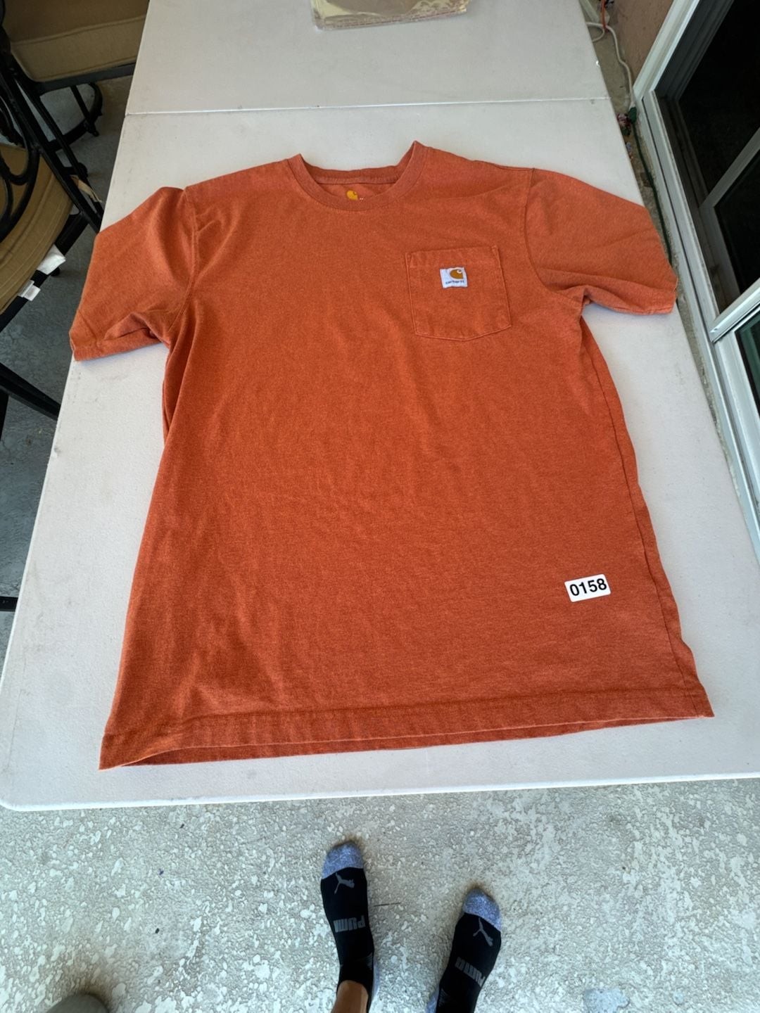 Carhartt Men’s Loose Fit Heavyweight Short-Sleeve Pocket T-Shirt in Jasper Heath