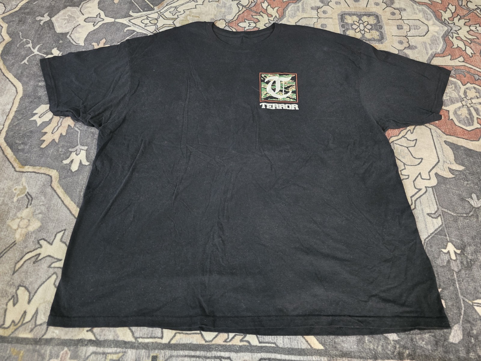 Keepers Of The Faith Terror Rock Band Retro Black Men’s T-Shirt Size 3XL gallery