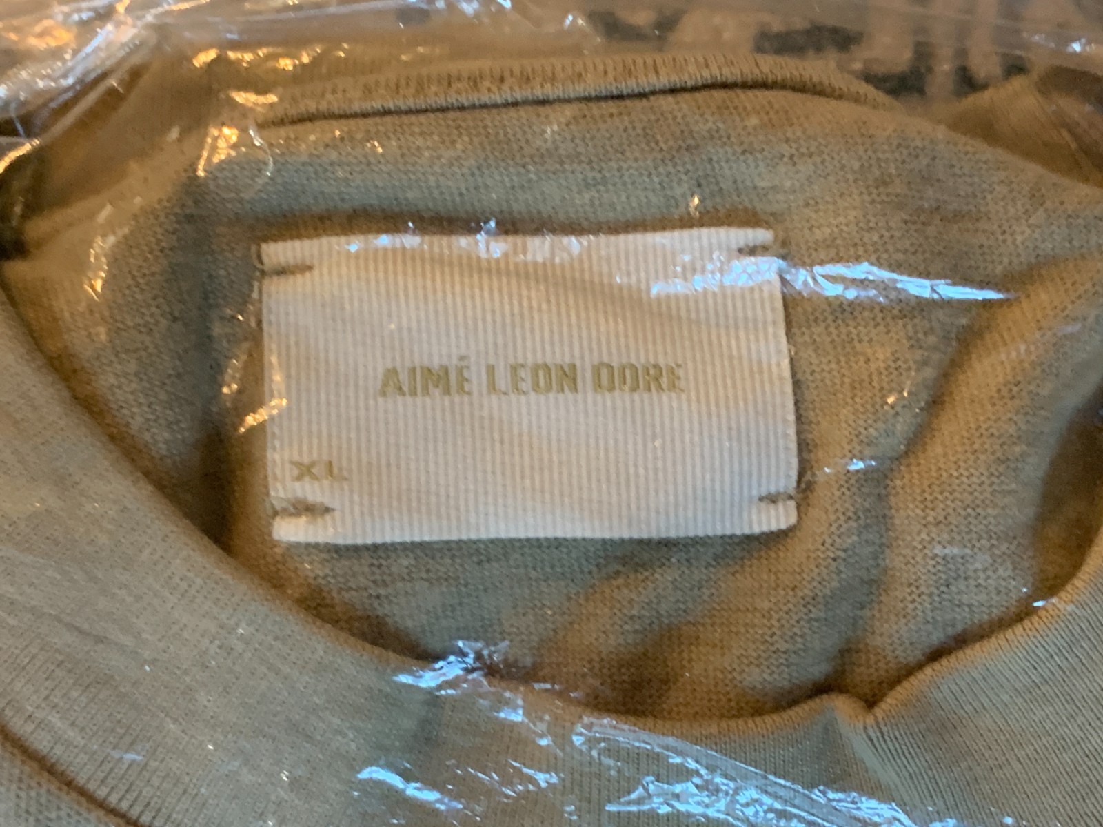 NEW Aime Leon Dore ALD 70s Logo Short Sleeve Tee Tan T-Shirt Men’s Size XL gallery