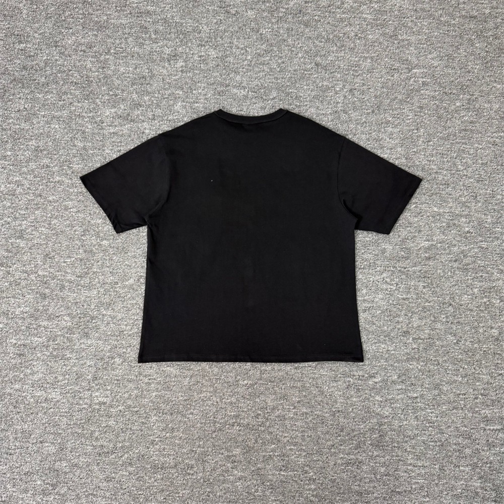 Derschutze Embroidered Logo High Street Casual Men's Loose Round-neck T-shirt gallery