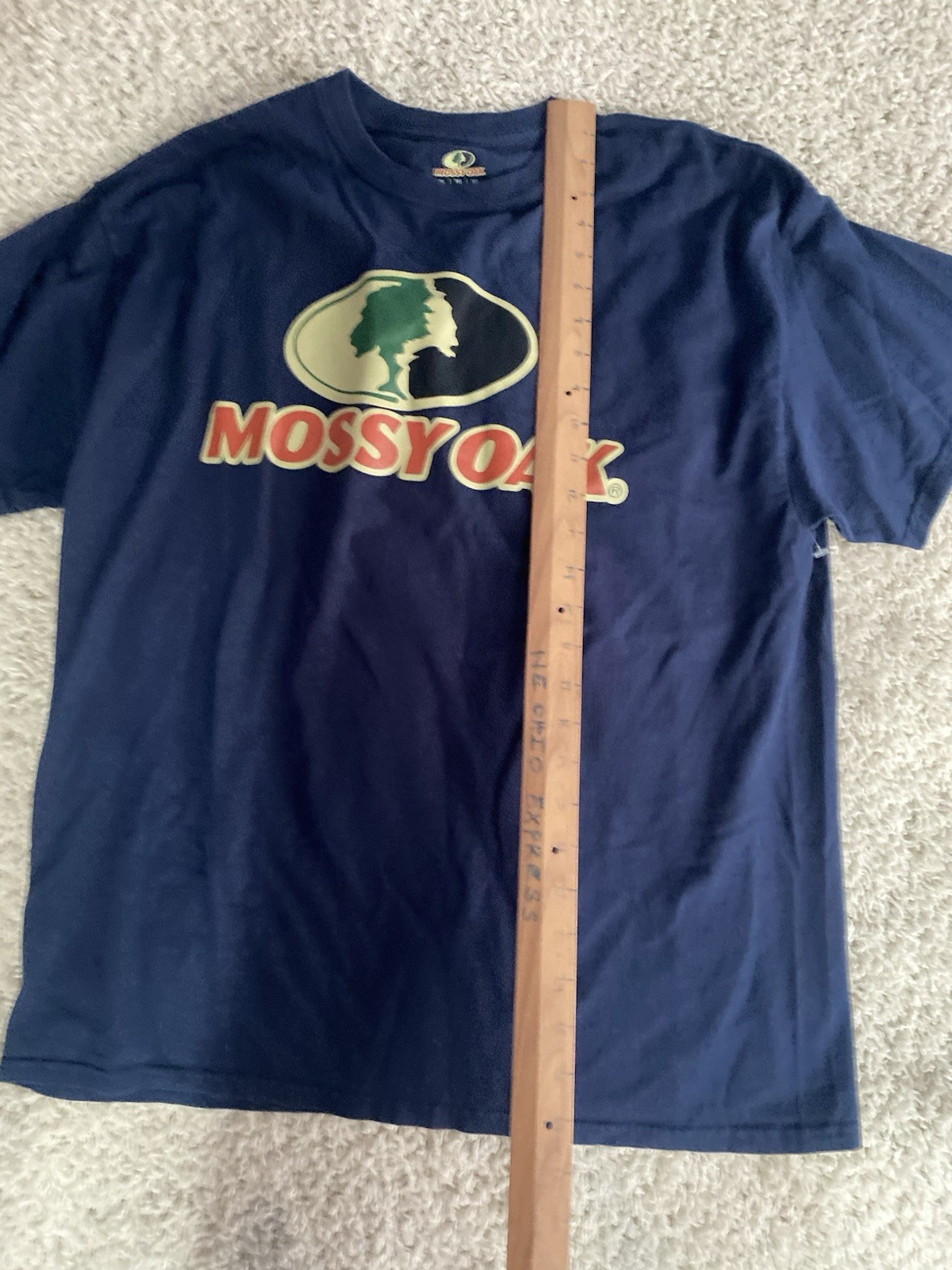 Mossy oak shirt adult extra large 1XL blue short sleeve crewneck outdoor mens ** gallery