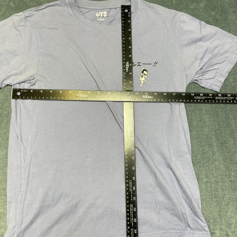 Uniqlo T Shirt Mens Medium Light Blue Crew Neck Everyday Wear All Day Comfort gallery