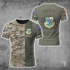 Customized U.S. Air Force Command Military All Over Printed 3D shirt S-5XL