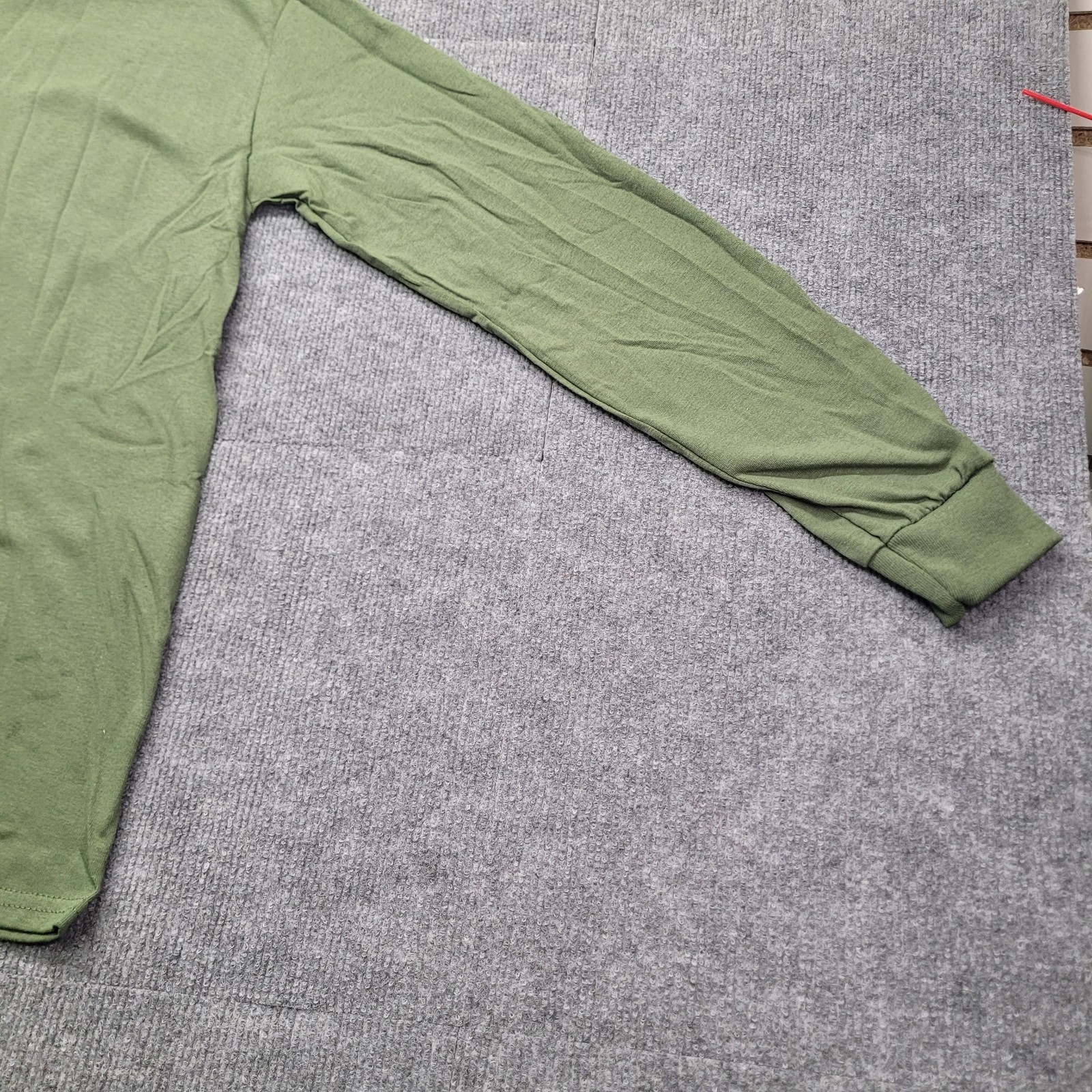 Gildan G540 Men’s Heavy Cotton Preshrunk Long Sleeve Shirt Green Size Small gallery