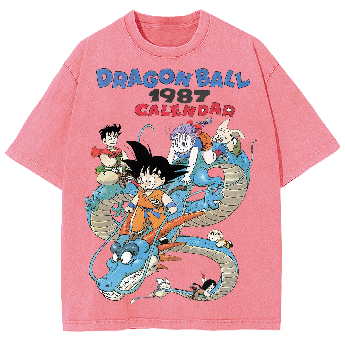 Drag0n Ball 1987 Retro Characters Heavy Cotton Fans And Lovers Anime T-Shirt gallery