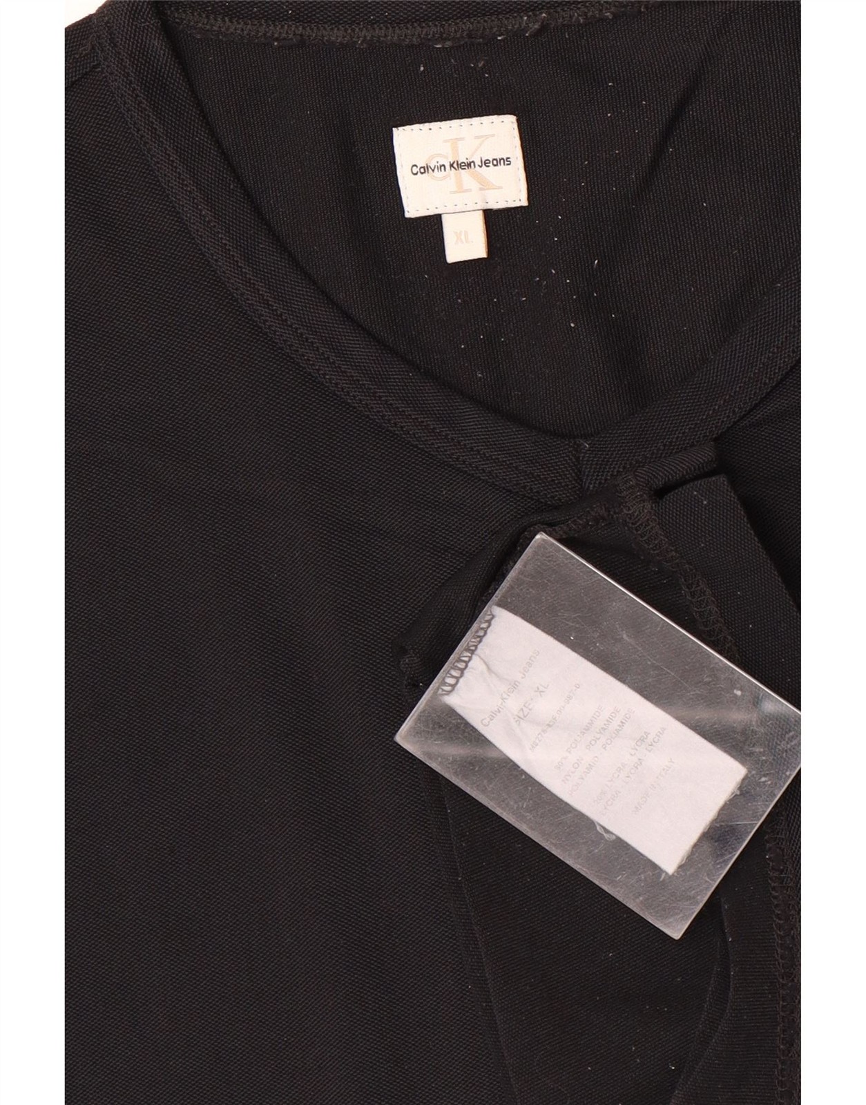 Calvin Klein Jeans Mens T-Shirt Top XL Black Polyamide AZ28 gallery