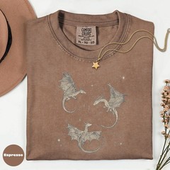 Comfort Dragon Graphic Tee Soft Cotton Mythical Creature