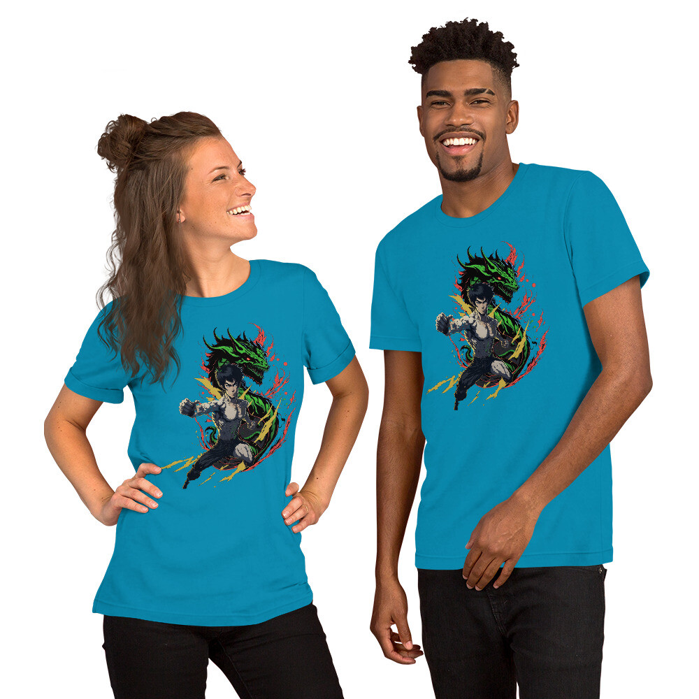 Bruce Lee Anime Dragon Unisex t-shirt gallery