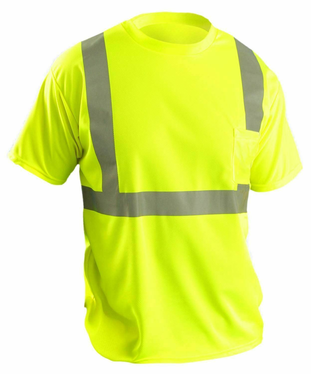 Safety Work Vest T Shirt Long Sleeve Short ANSI High Visibility Reflective Tape gallery