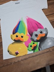 Trolls True Harmony With Many Colourful Trolls Tubbz T-Shirt Medium