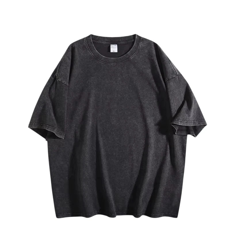Vintage Washed T Shirt Men Women Oversized Tee 100% Cotton Casual Streetwear gallery