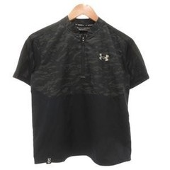 Under Armor UNDER ARMOR Tshirt High Neck Short Sleeve L Black Half Zip
