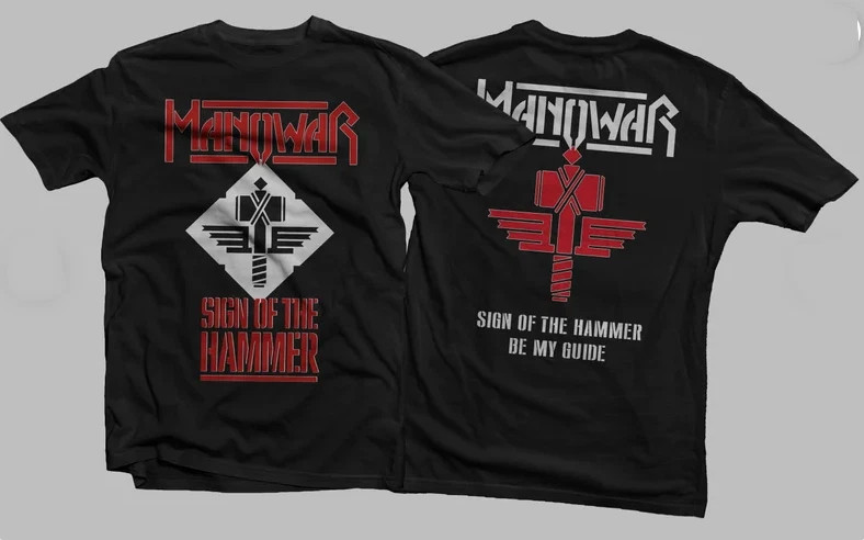 Printed T-shirt -MANOWAR- Sign of the Hammer gallery