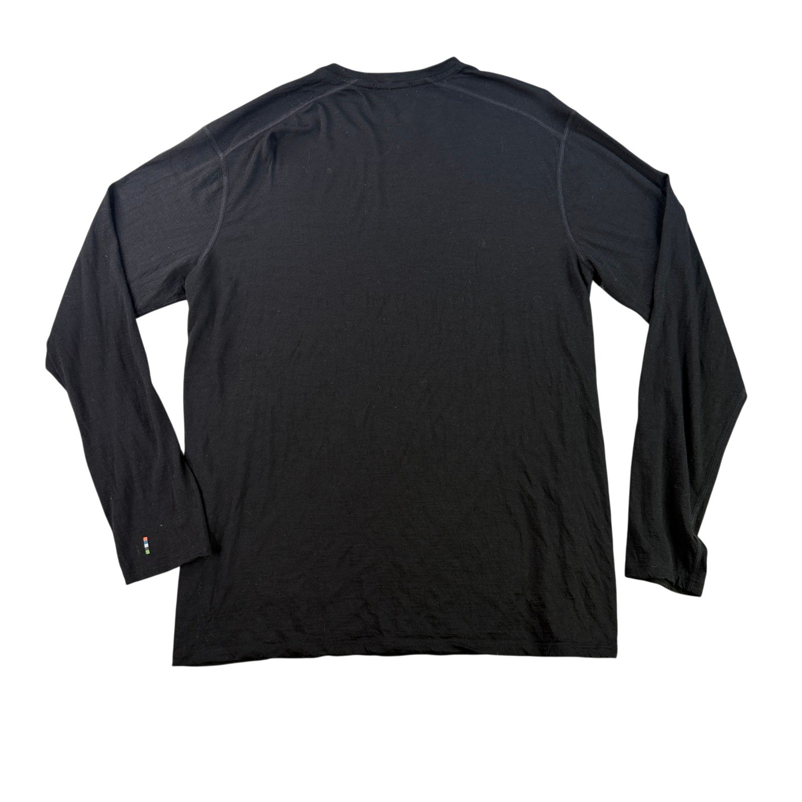 Smartwool Base Layer Mens XL Black Merino Wool Long Sleeve Crew Neck Shirt gallery