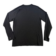 Smartwool Base Layer Mens XL Black Merino Wool Long Sleeve Crew Neck Shirt