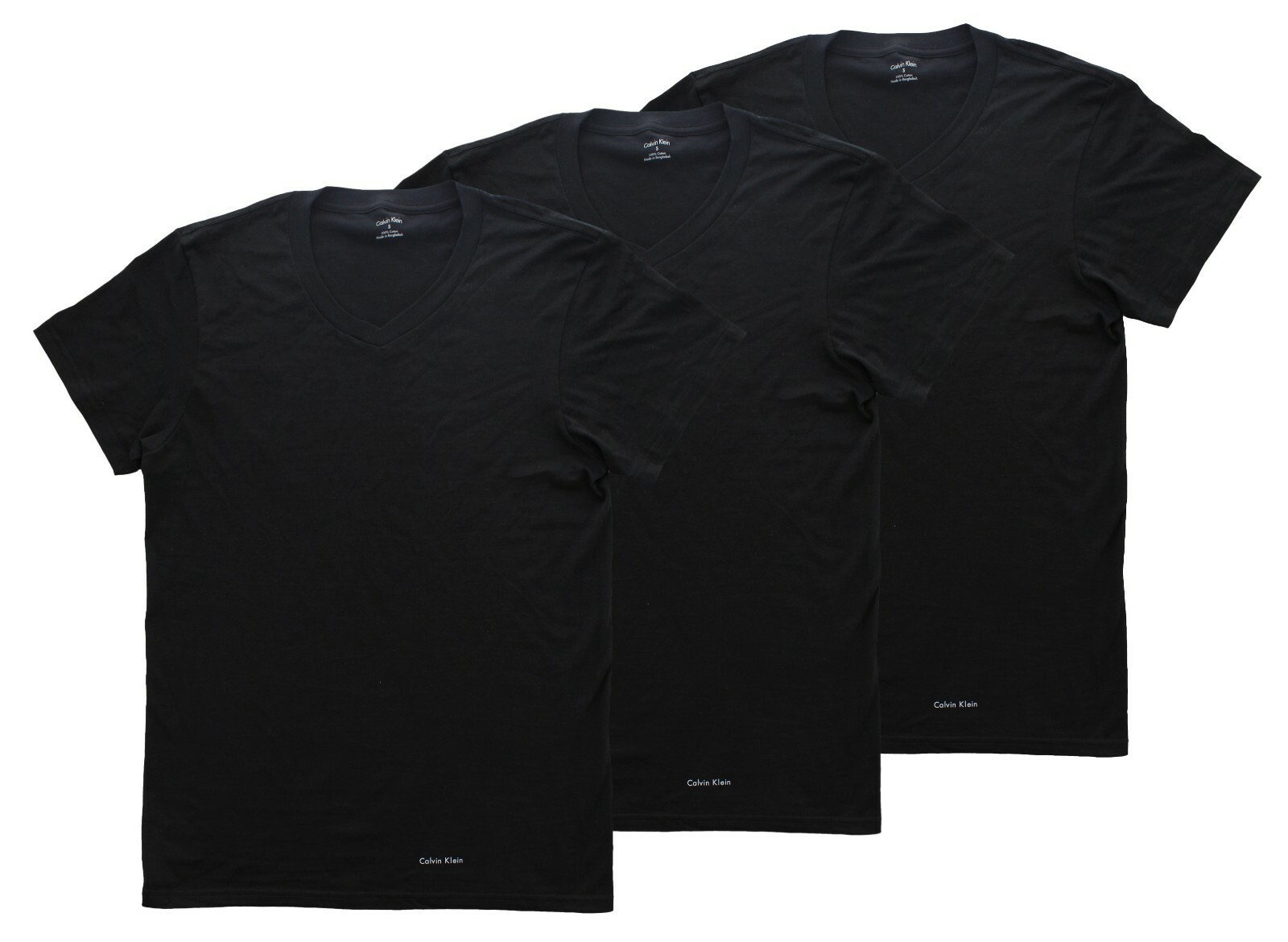Calvin Klein Men's T-Shirts V-Neck Undershirt, Classic Fit Tee Shirt, 3 Pack gallery