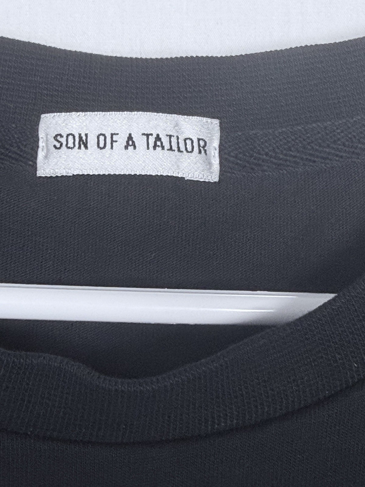 Son of a Tailor Supima Cotton T Shirt Mens Medium Black Crew Neck Short Sleeve gallery