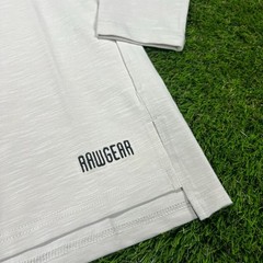 RAWGEAR Long Sleeve Shirt Nice Embroidery #BM422 High Quality Light Grey M NWT