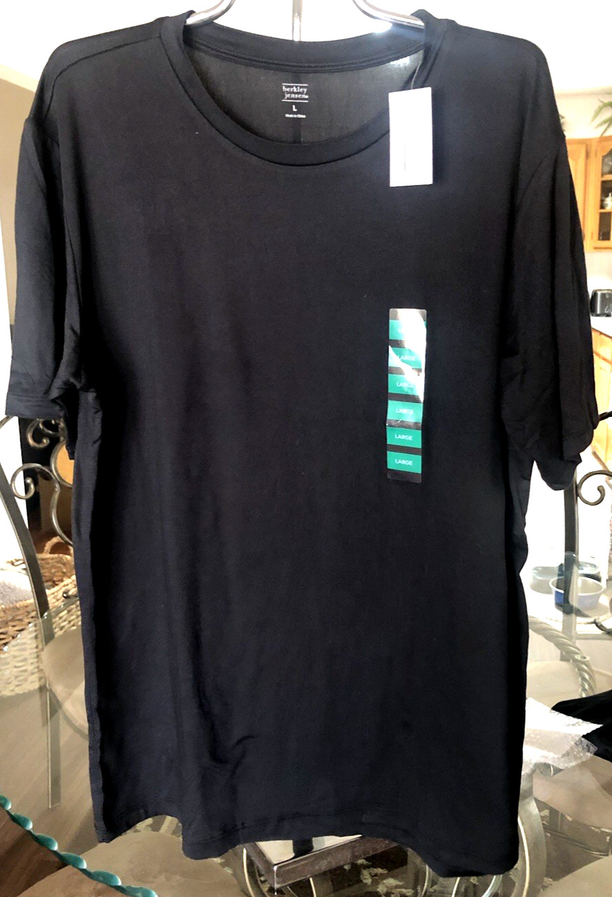 Men’s Berkley Jensen Black Shirt Size L NEW gallery