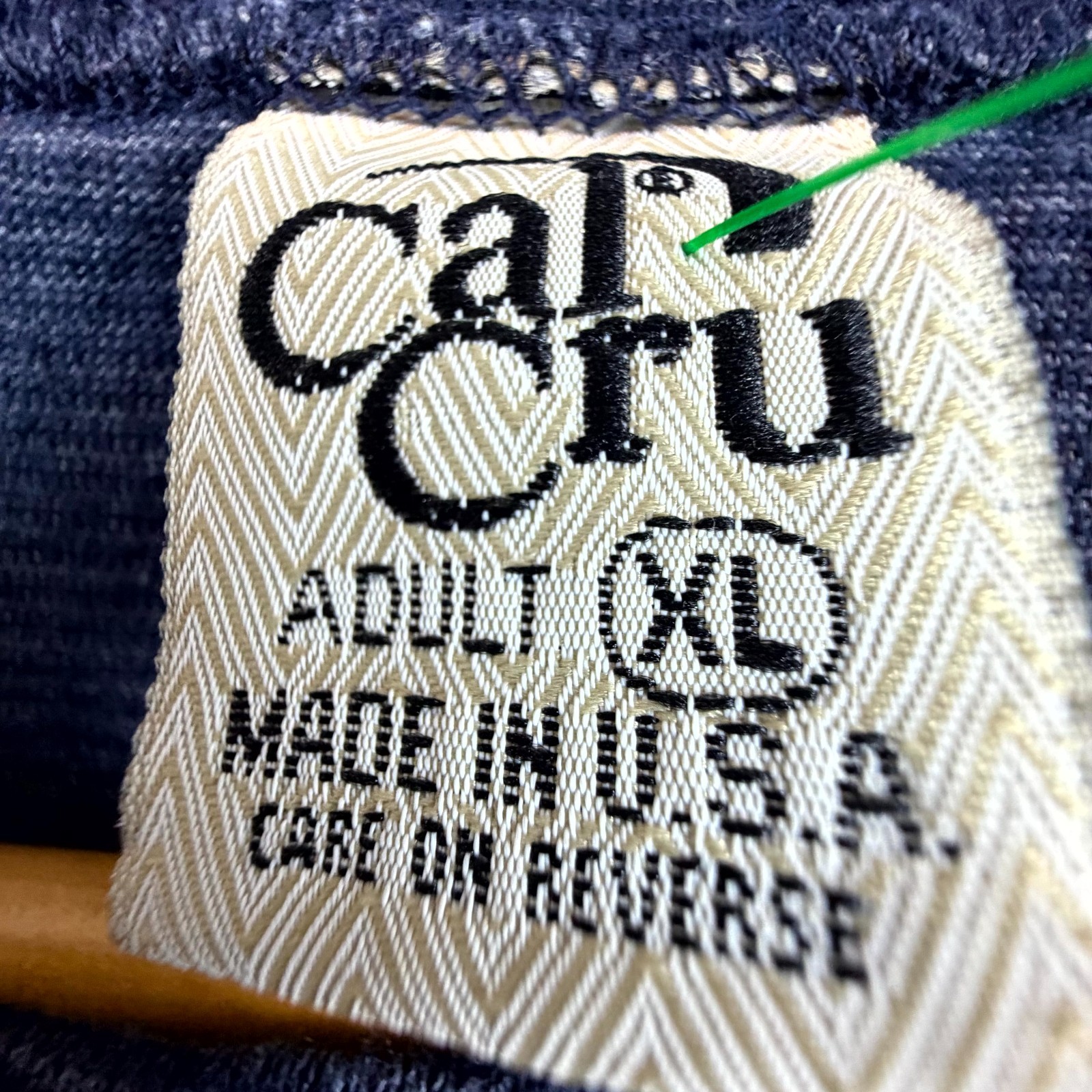 Vintage Cal Cru Dallas Texas T-Shirt Adult XL Blue Embroidered Logo Retro gallery