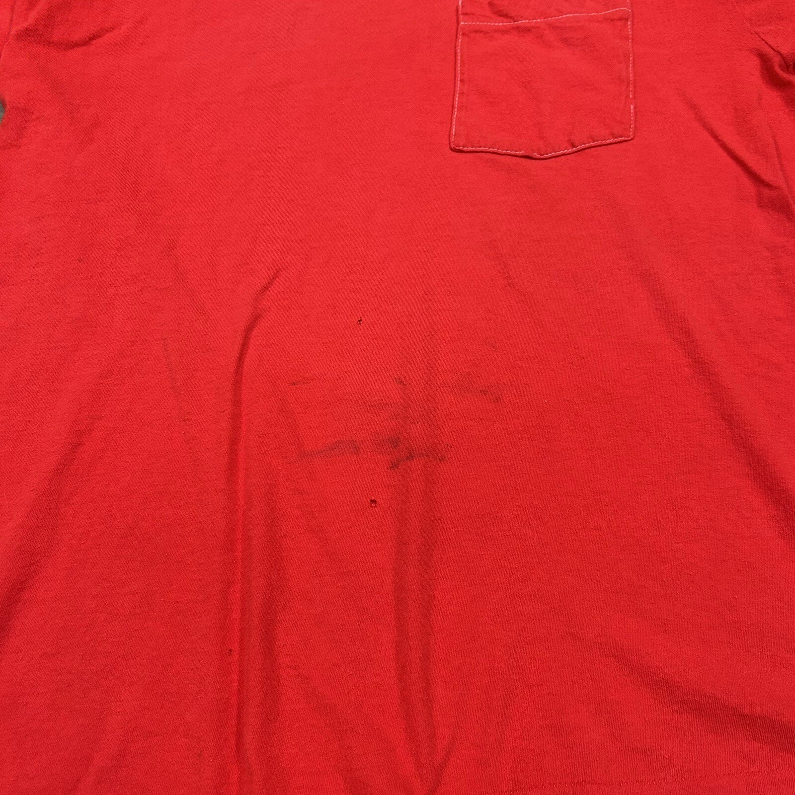 Vintage Fruit Of Loom Pocket T-SHIRT Mens Size XL Single Stitch Made In USA gallery