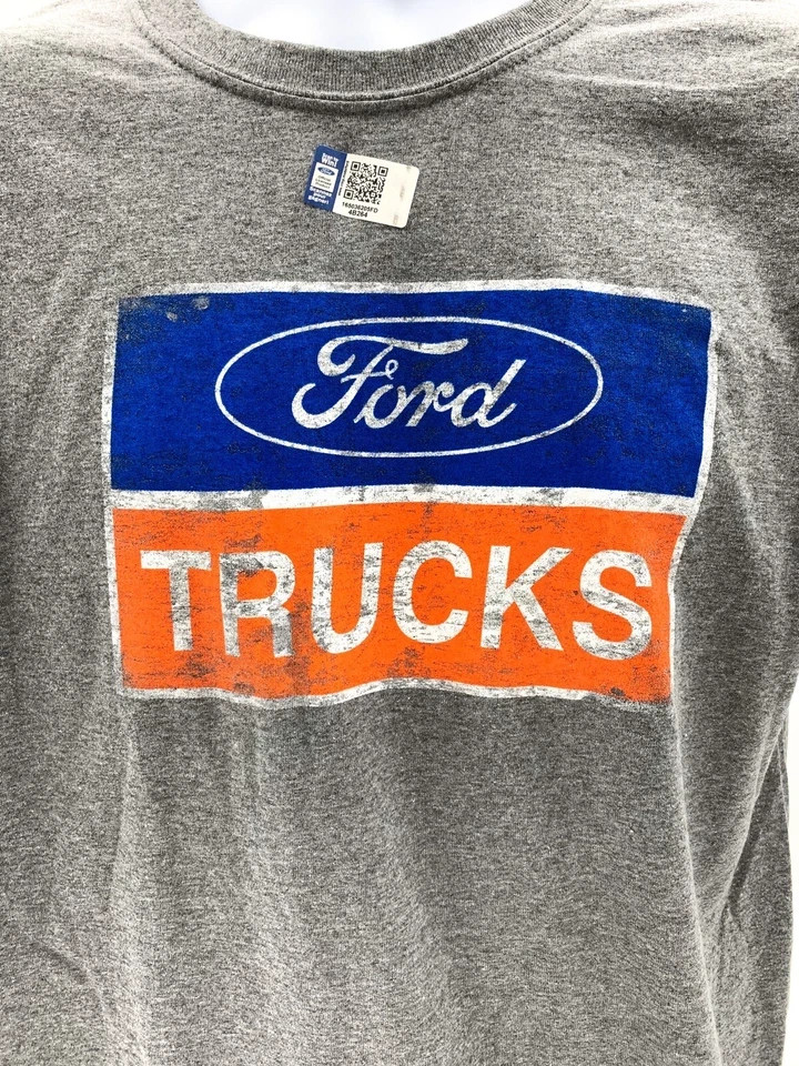 Gray T-Shirt - Ford Trucks Logo w/ F-250 Powerstroke, F-150, Raptor & V8 Emblem gallery
