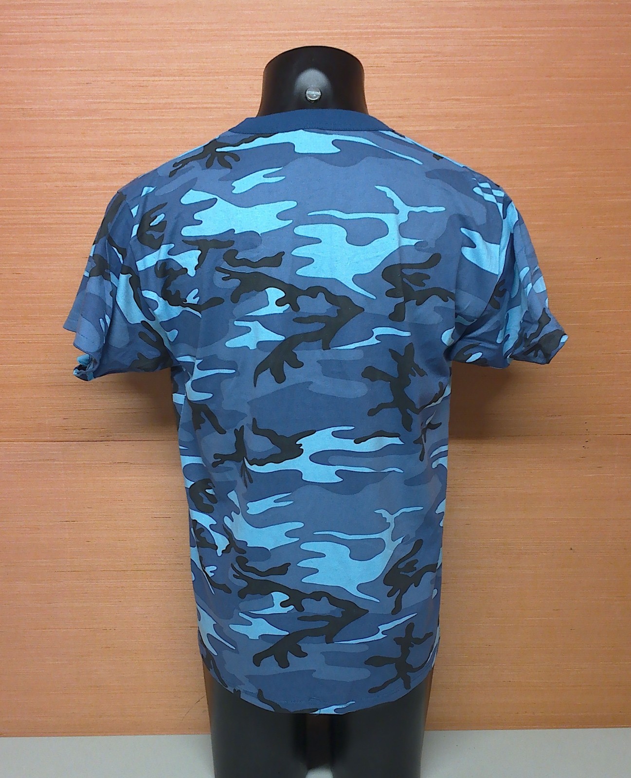 Stripes Sky Blue Urban Camouflage Short Sleeve T-Shirt Adult Size X-Large USA gallery