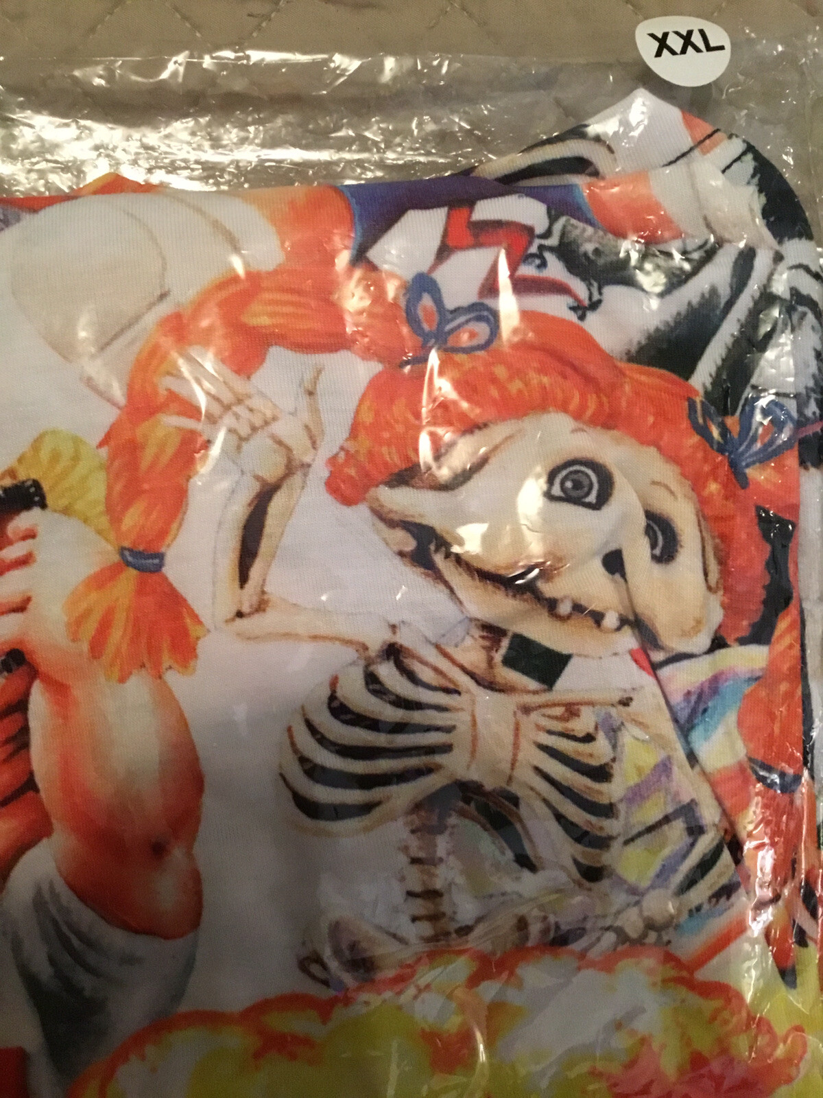 Creepy Co. Garbage Pail Kids White/Multi Tee Shirt XXL GPK Characters Brand New gallery