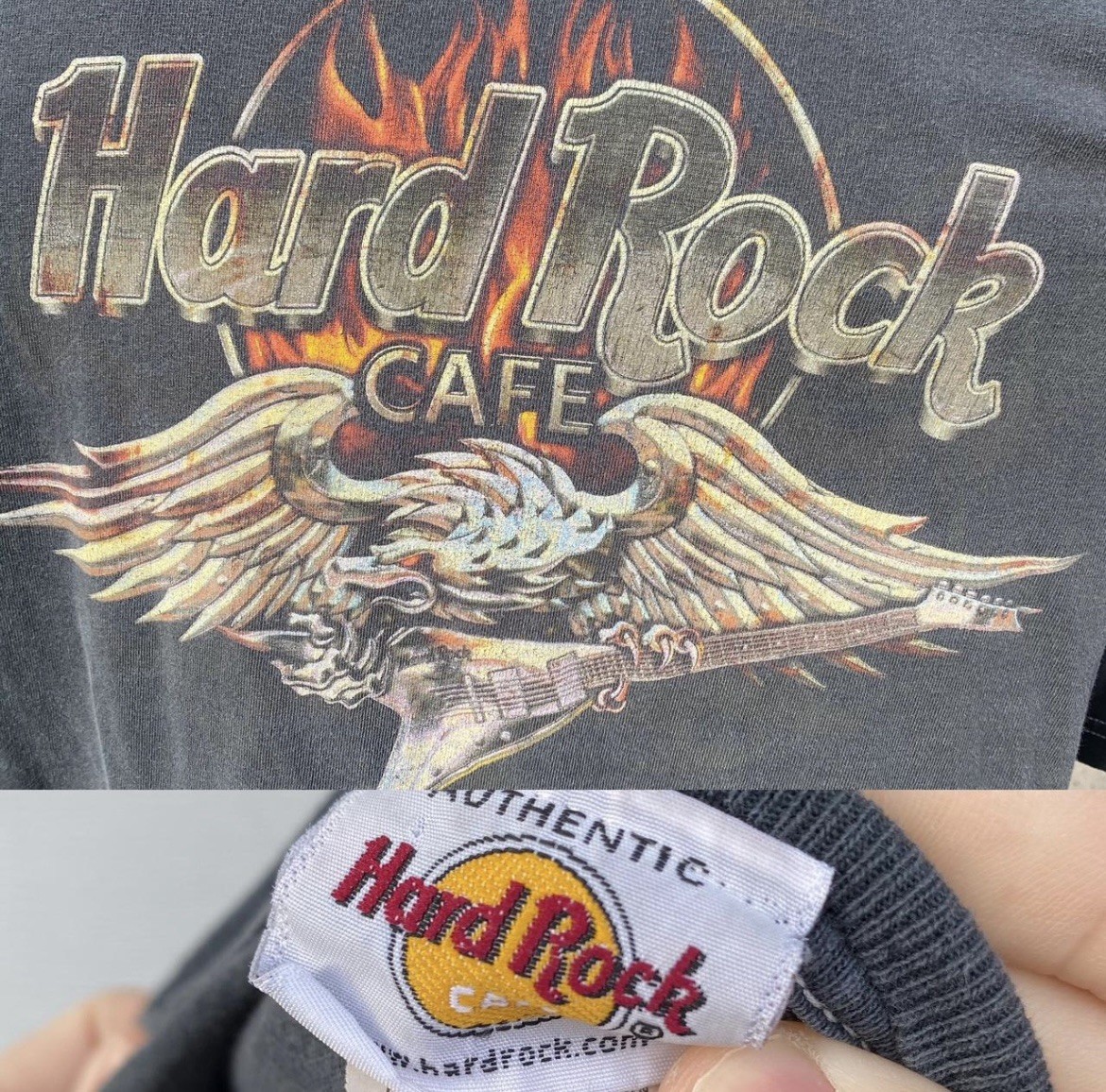 Vintage Y2K Hard Rock Cafe Miami Graphic Short Sleeve T-Shirt Black Mens Large gallery