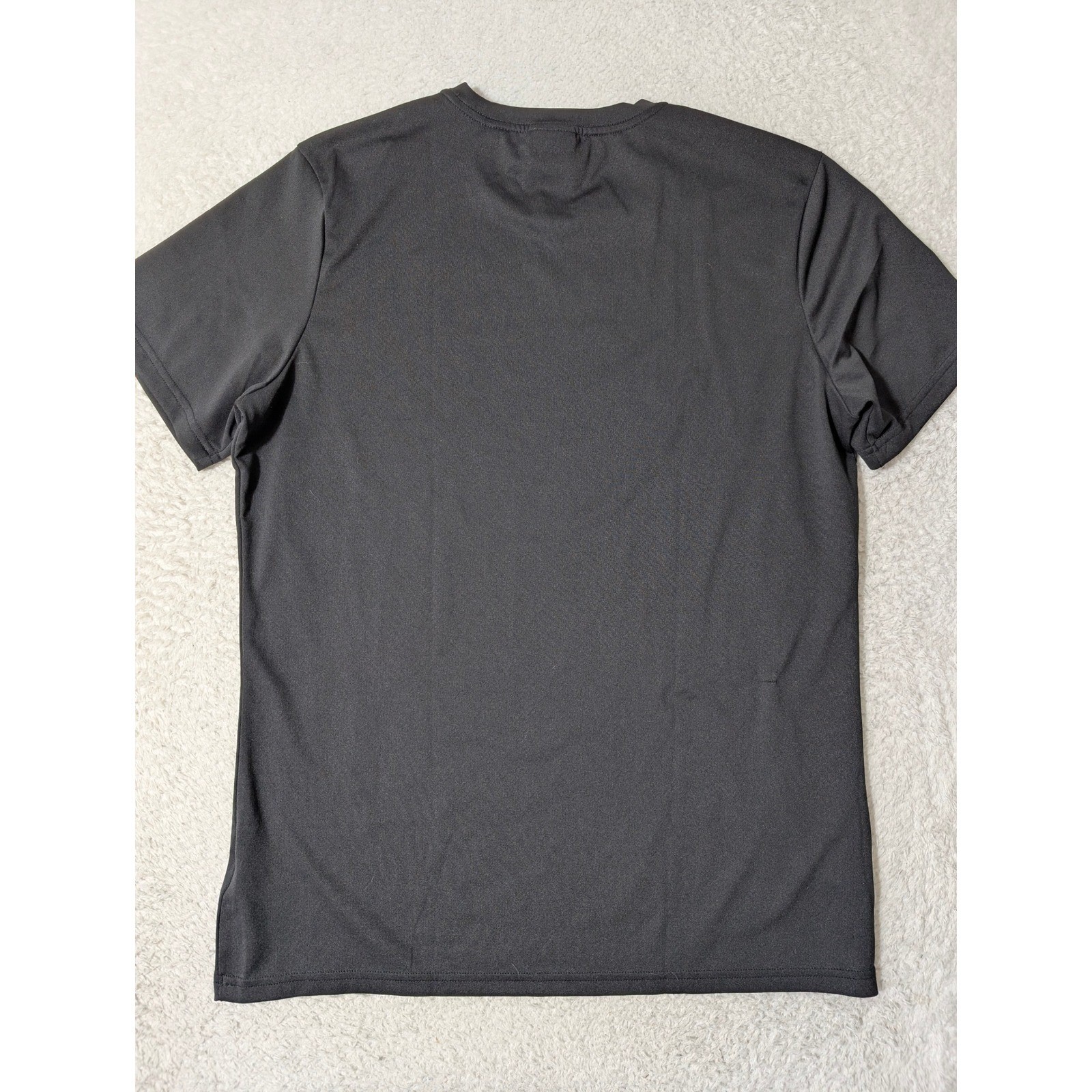 NEW Gymshark Training T-Shirt Mens Med Black Recycled Polyester Performance Tee gallery