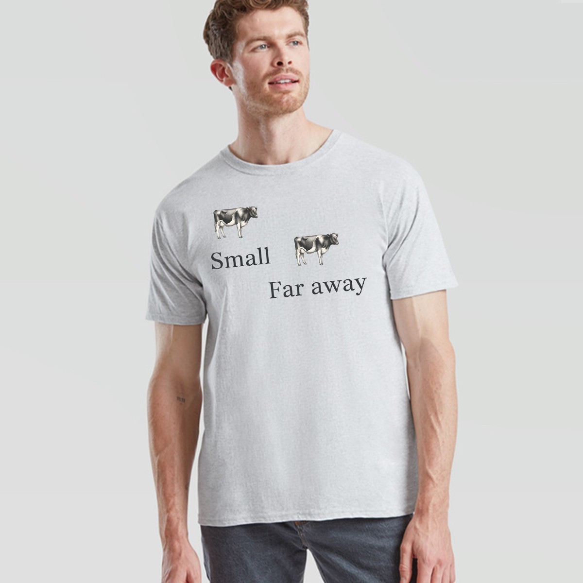 Unisex Father Ted Small... Far Away Tshirt With Cow Design gallery