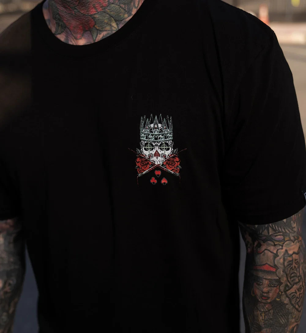 Sullen Art Collective True Artist Pin Up Tattoo Mens Premium Tee SPADES & HEARTS gallery