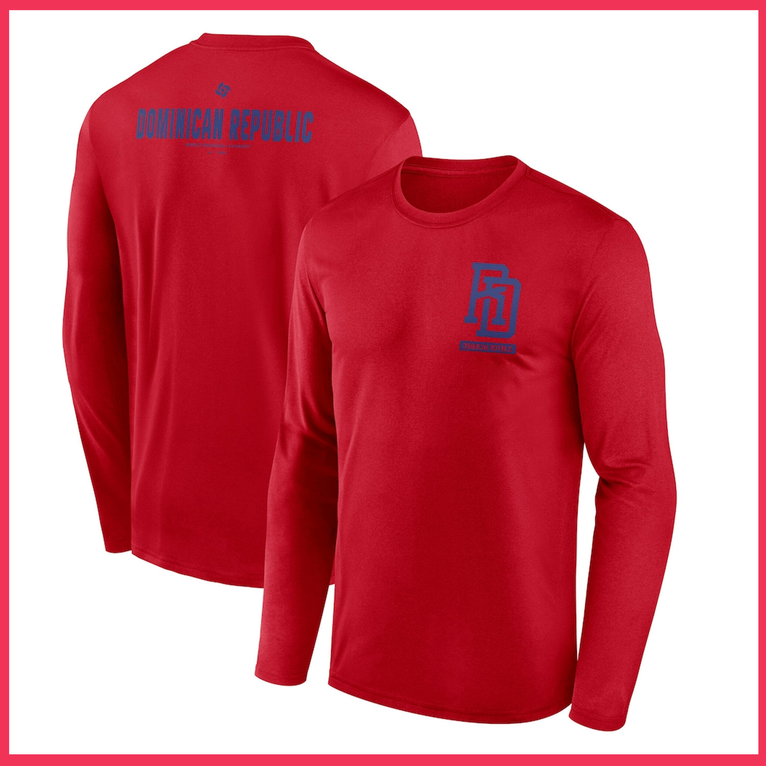 SALE Dominican Republic 2026 World Baseball Classic Long Sleeve T Shirt Reprint gallery