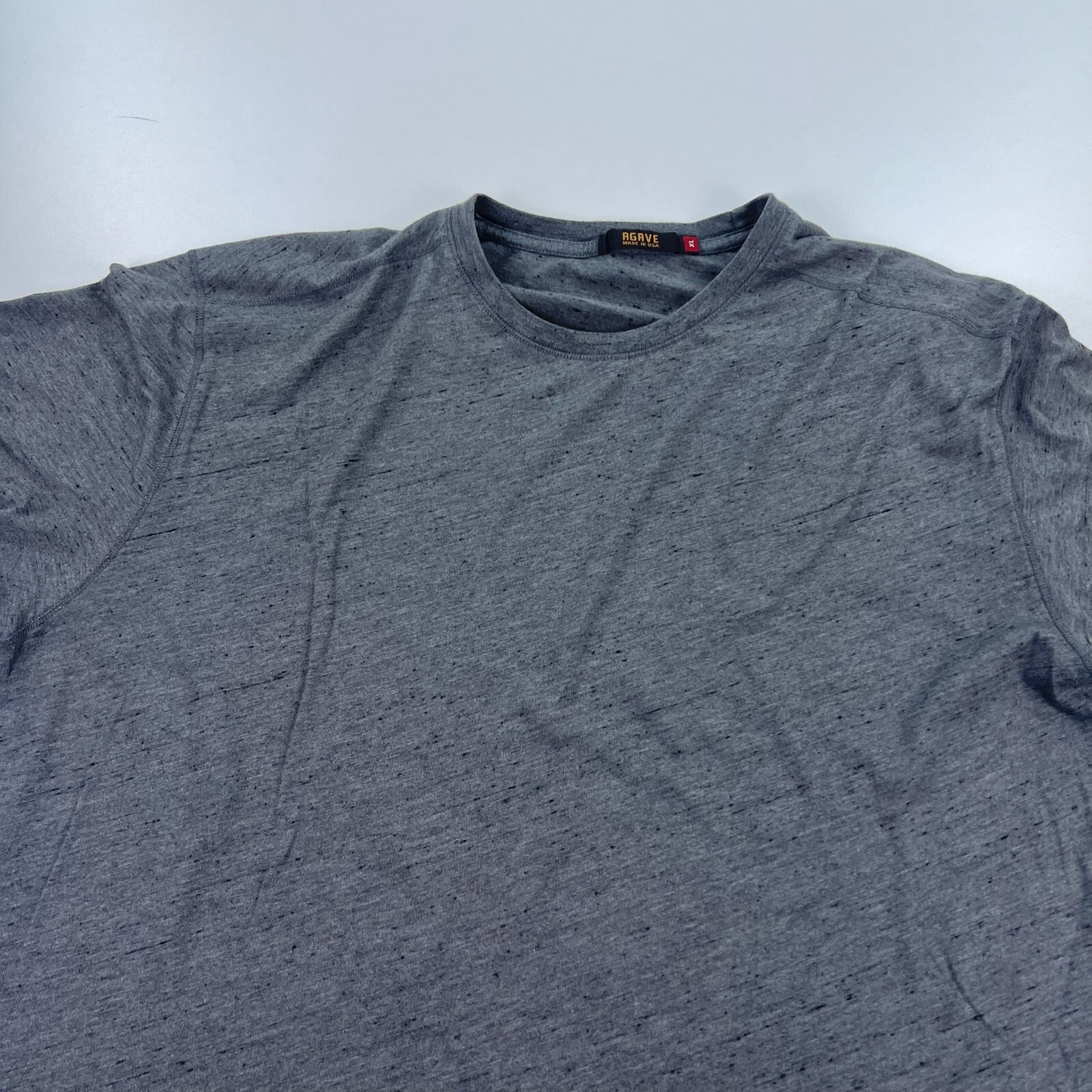 Agave Shirt Mens Large Extra Large XL Gray Crew Neck Standard Fit Preppy gallery