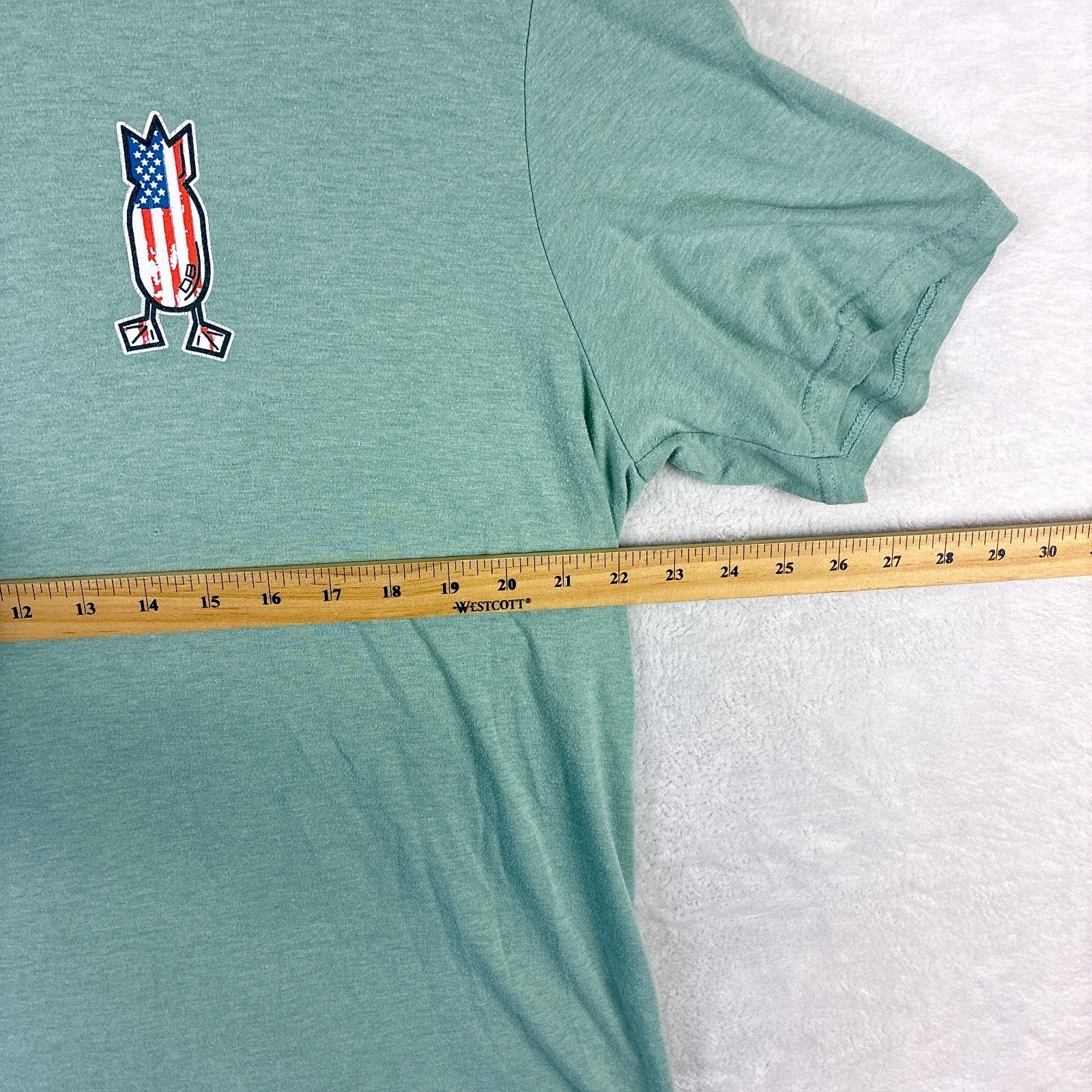 Dive Bomb Industries TShirt Mens XL Green American Flag Outdoors Veteran Patriot gallery