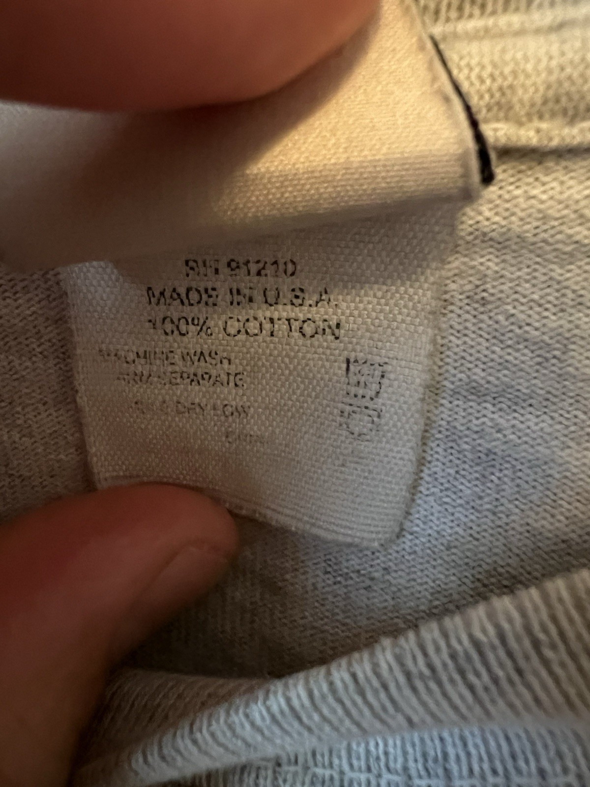 Filson Heavyweight 8oz Gray Long Sleeve Pocket T-Shirt Medium Made In USA gallery