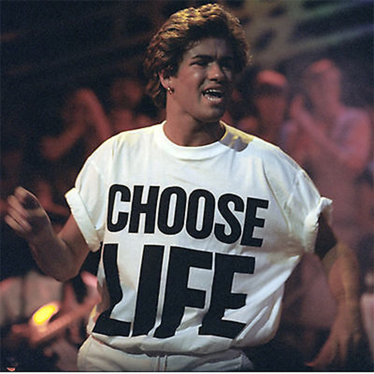 CHOOSE LIFE T-Shirt Wham George Michael Retro 80s Fancy Dress Unisex Tee gallery