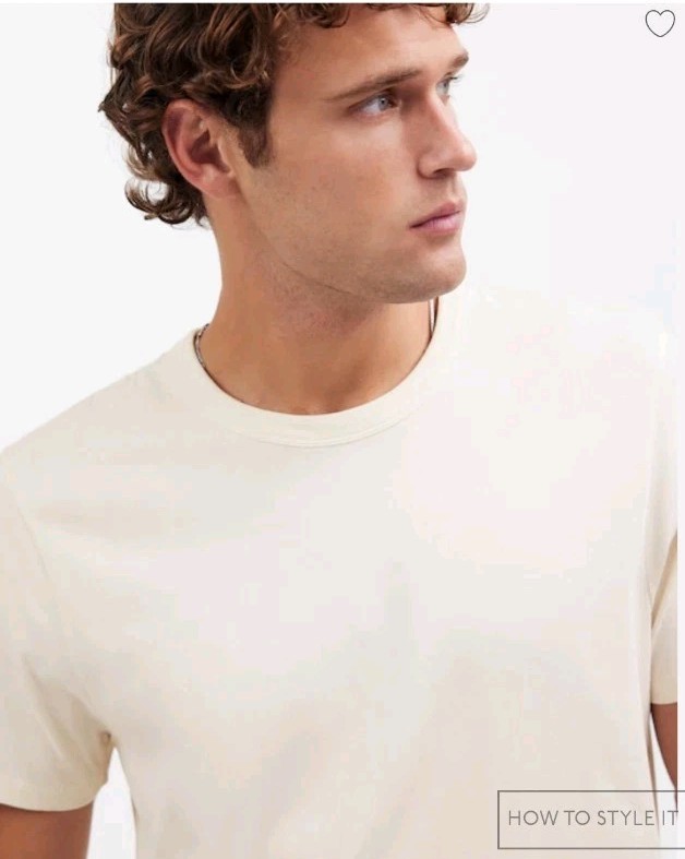 Madewell Garment Dyed Allday Crewneck Tee Lighthouse Ivory Mens XS XSMALL NWT gallery