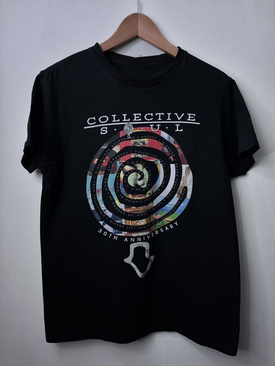 Collective Soul 30th Anniversary Tour Black Full Size Shirt 15D440 gallery