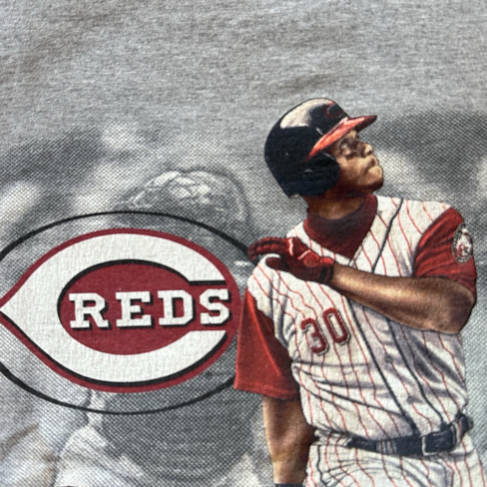 KEN GRIFFEY JR Cincinnati Reds MLB Licensed T-Shirt 2000 LARGE Preowned VTG gallery