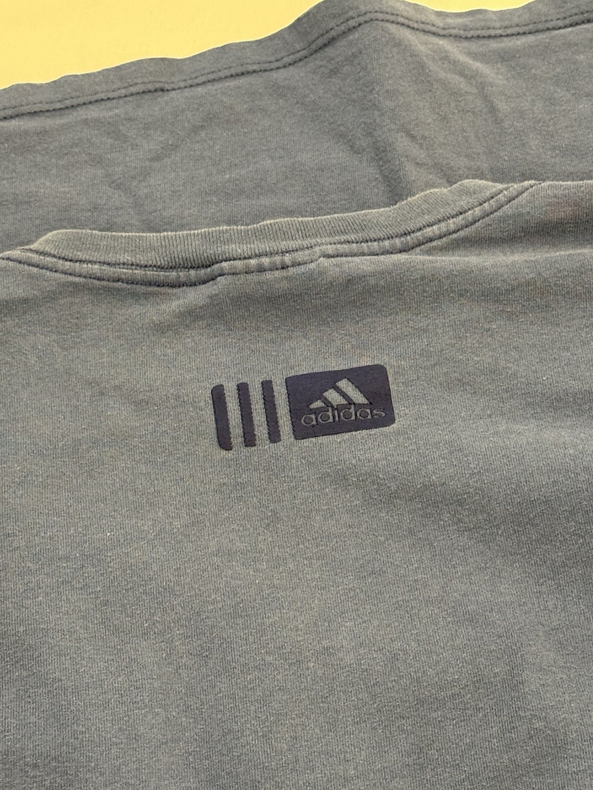 Vintage 90s Adidas Mens Large Spell Out Phys Ed T-Shirt Blue gallery