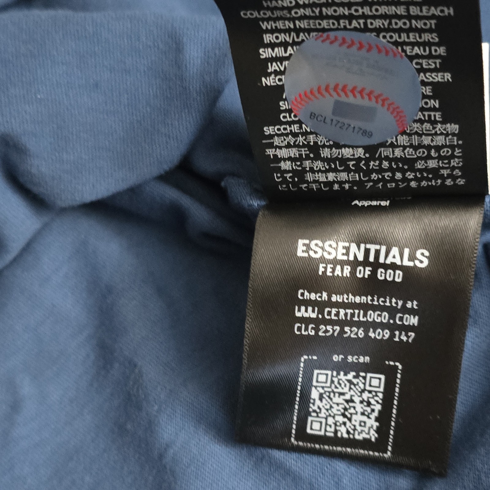 Fear Of God Essentials x MLB Los Angeles Dodgers LA Blue T-Shirt XL NWT gallery