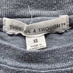 THREADS 4 THOUGHT S/S Blue Heather Solid Tee Unisex XS Sustainable Shirt